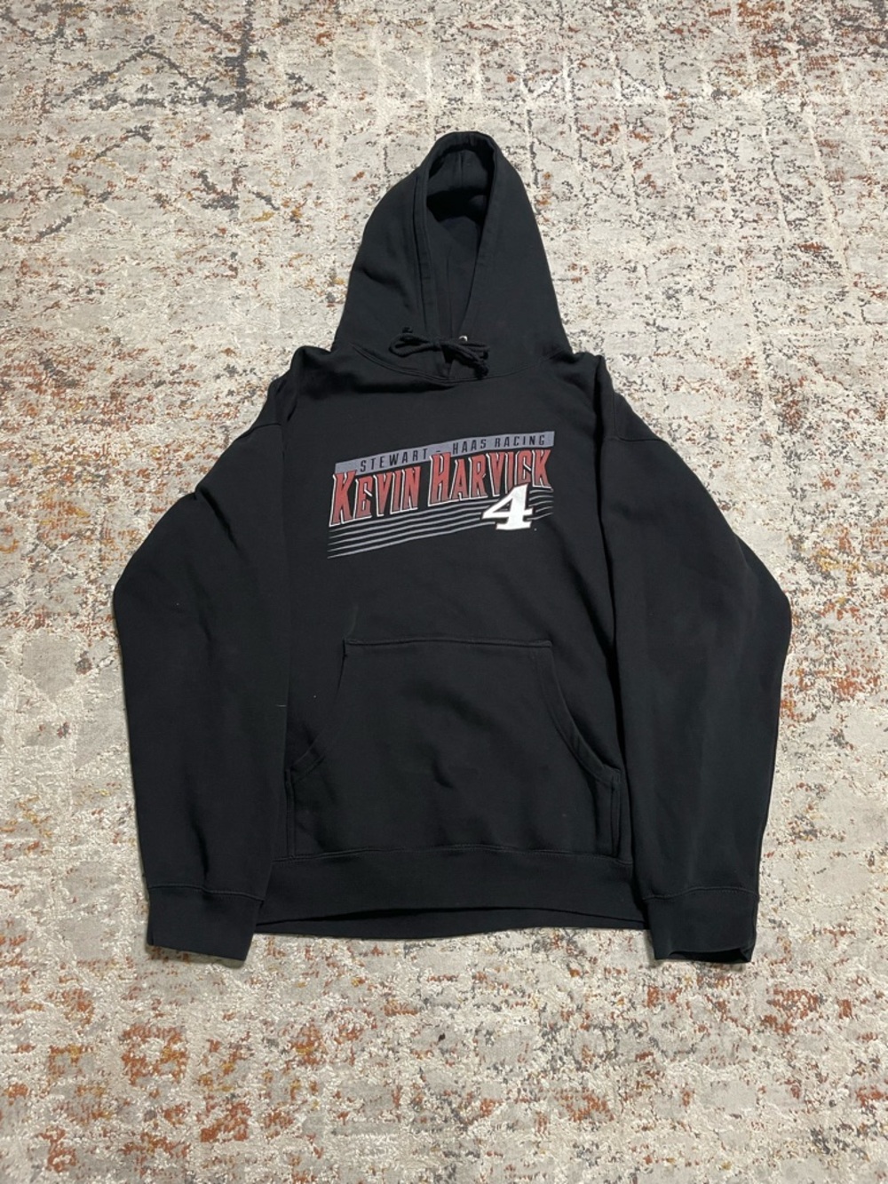 Stewart-Haas Racing Kevin Harvick #4 team collection black pullover hoodie